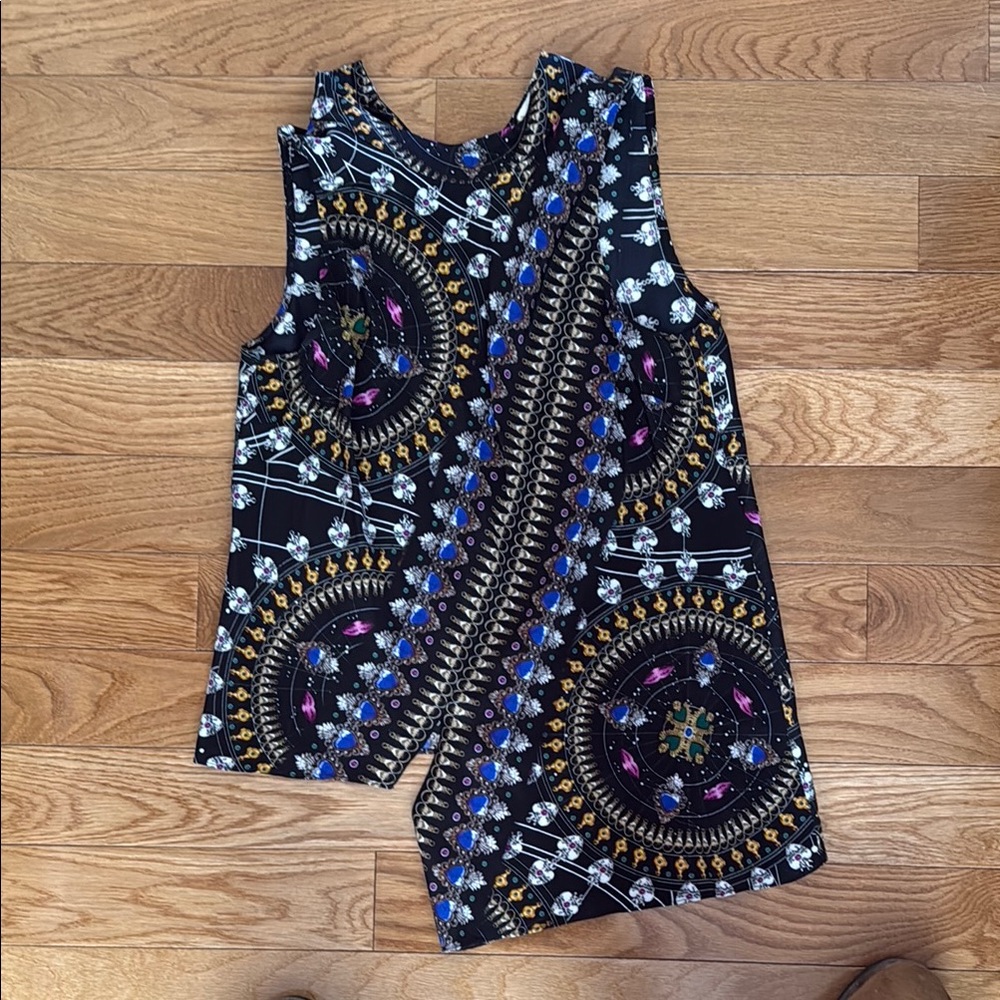 Nicole Miller Black and Gold Tunic